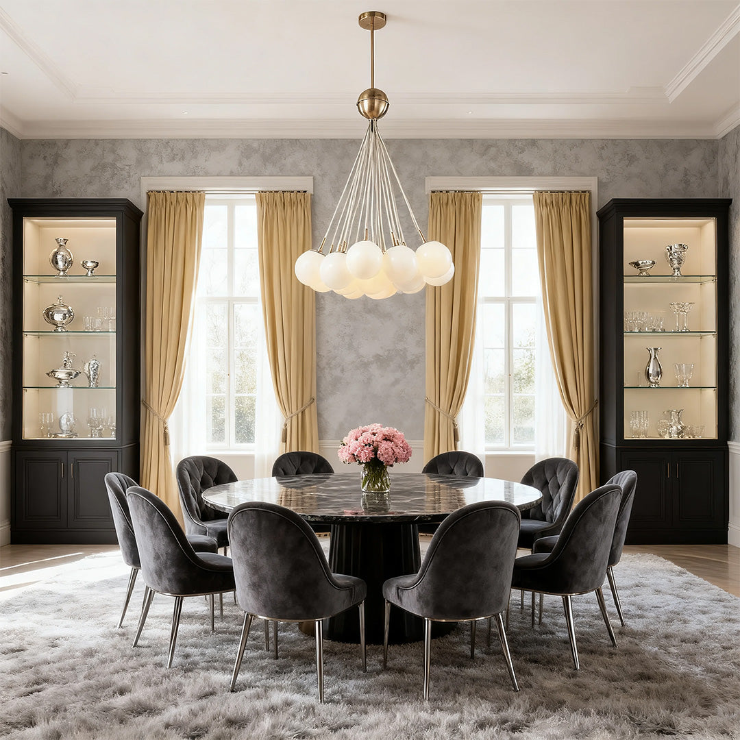Bubble Glass Chandelier Nordic Gold Modern Pendant Light