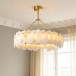 Aurelia Cloud Stone LED Chandelier in Copper | Modern Luxury Ceiling Light