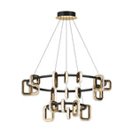 Aurelia Modern Gold Chandelier with Acrylic Shades