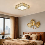 Lumière Cristal LED Flush Mount Ceiling Light in Chrome