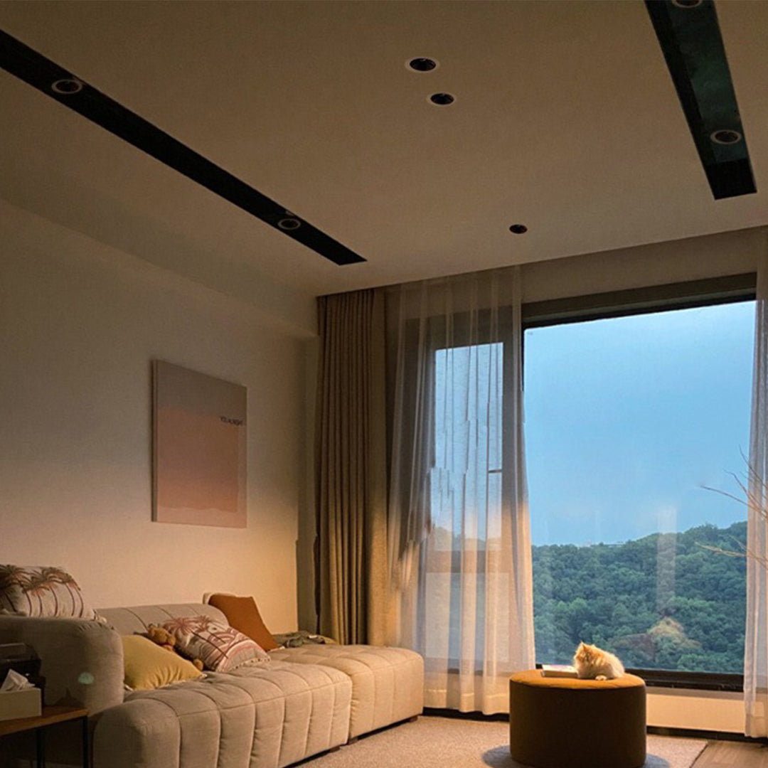 Ultra-Thin Recessed LED Spotlight with Honeycomb Anti-Glare, 7W Modern Ceiling Light