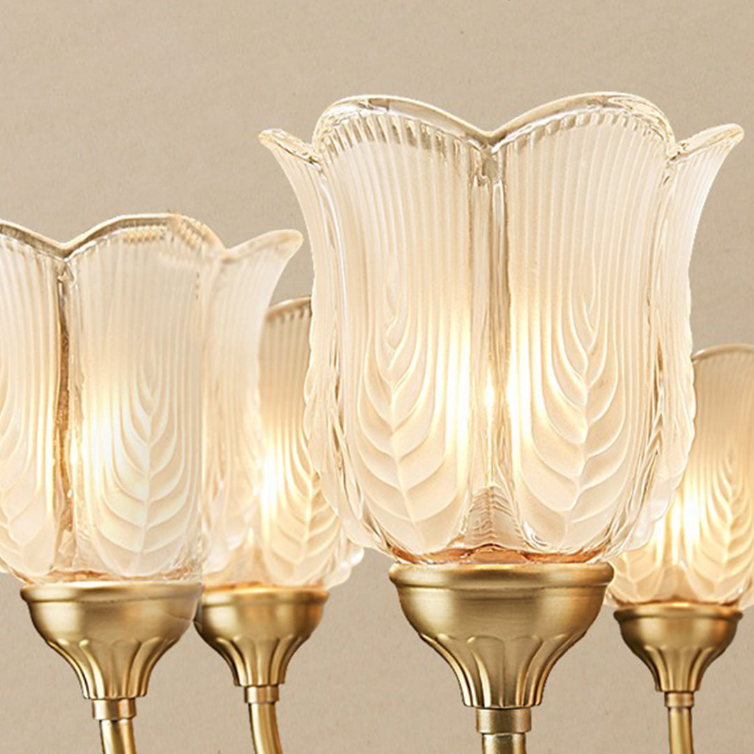 Artisan Brass Bud Wall Sconce with Glass Shade | Modern Vintage Lighting