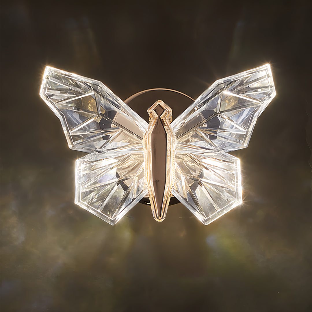 Butterfly Wall Sconce – Modern Gold LED Art Deco Lighting