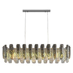 Lumière de Cristal Contemporary Crystal Chandelier with Adjustable Chain