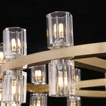 American Copper Crystal Chandelier, Modern Luxury Ceiling Light