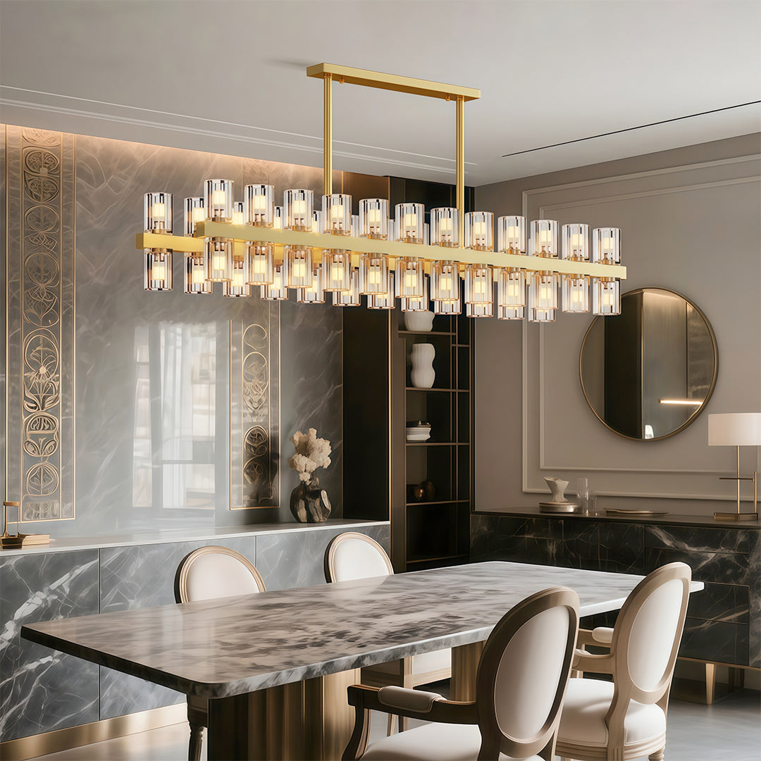 American Copper Crystal Chandelier, Modern Luxury Ceiling Light