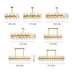 American Copper Crystal Chandelier, Modern Luxury Ceiling Light