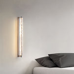 Lumière Crystal LED Wall Sconce — Modern Chrome Metal Art Light