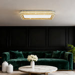 Lumière Crystal Flush Mount Ceiling Light in Chrome