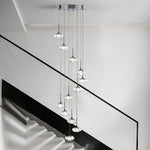 Italian Minimalist Ring Chandelier for High Ceilings