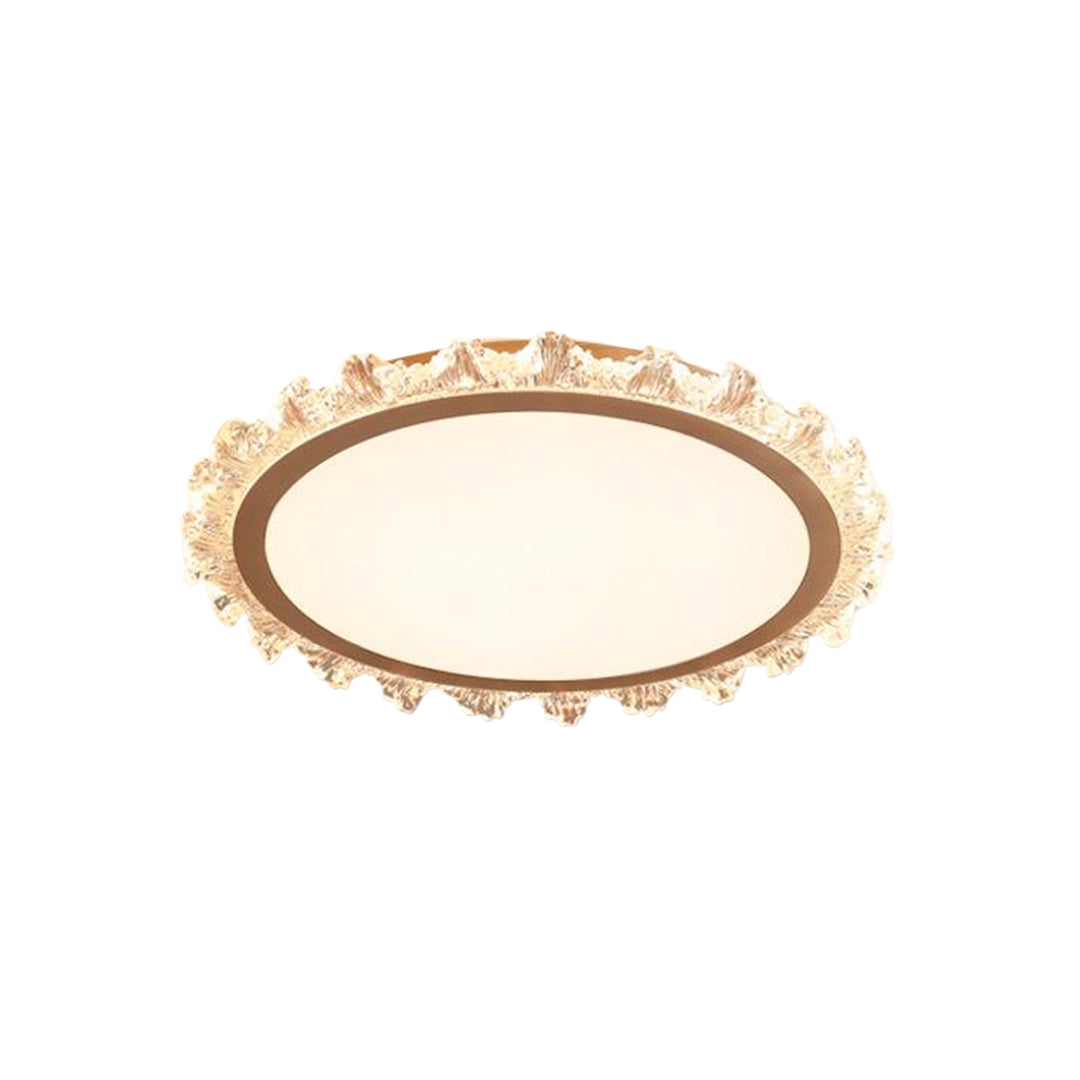 Lumière Rond LED Flush Mount Ceiling Light in White