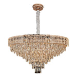 Aurelia Crystal Chandelier – European Luxury Gold Pendant Light