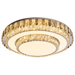 Lumina Crystal Flush Mount Ceiling Light in Chrome