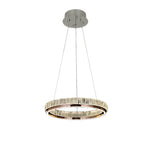 Aurelia Round Crystal LED Chandelier – Modern Minimalist Ring Pendant Light