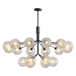 Solid Copper Glass Ball Chandelier | Modern Luxury Pendant Light