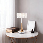 Cordless Mushroom Table Lamp with Dimmable Touch Control, Modern Acrylic Shade