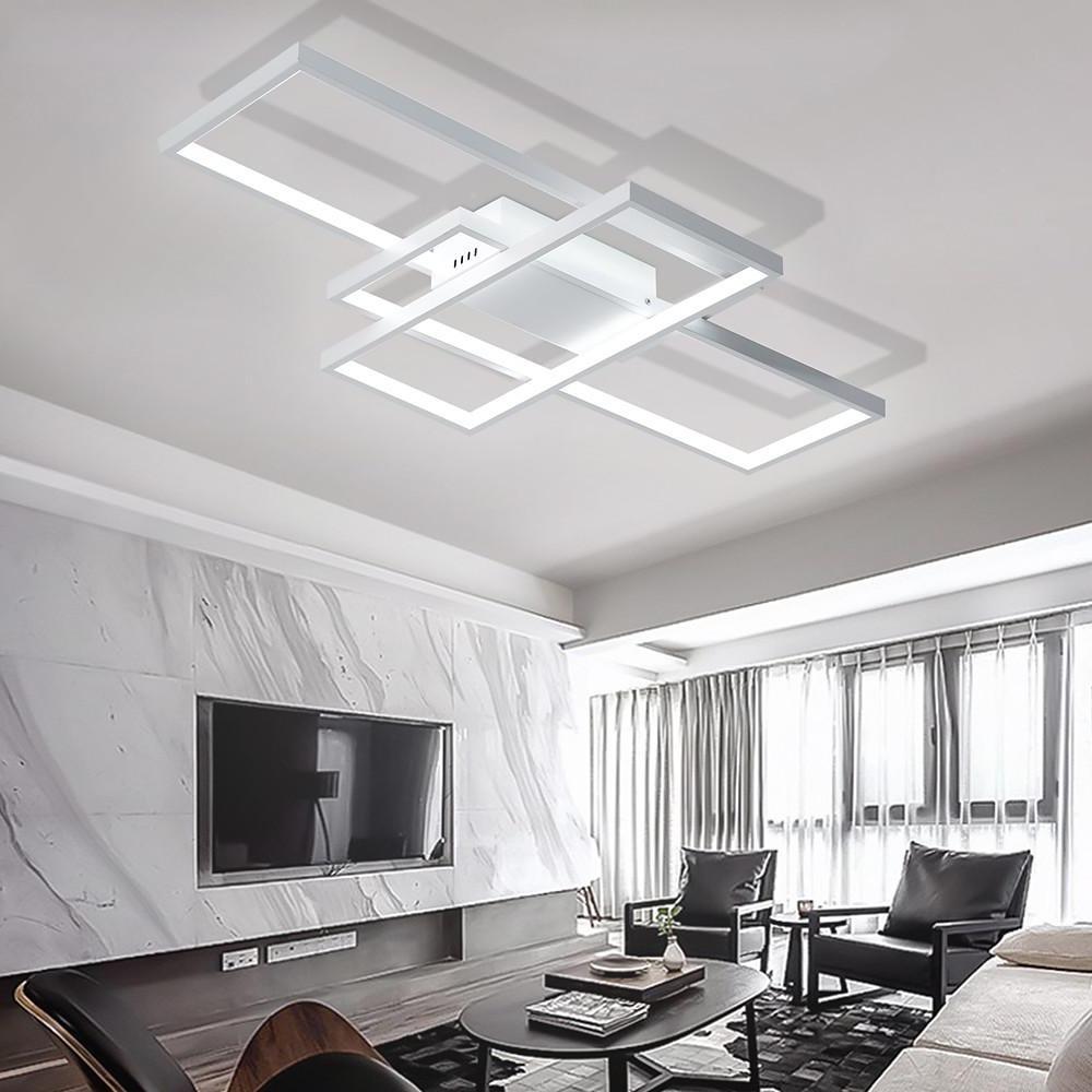 Abstract Rectangles LED Flush Mount Ceiling Light in Modern Minimalist Style