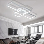 Abstract Rectangles LED Flush Mount Ceiling Light in Modern Minimalist Style