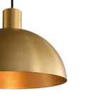 Nordic Brass Pendant Light with Adjustable Cord for Modern Interiors