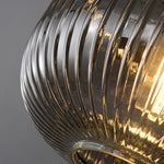 Nordic Vintage Glass Pendant Light with Adjustable Cord for Modern Interiors