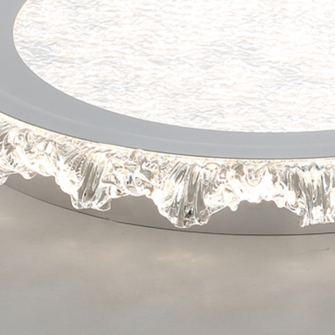 Lumière Rond LED Flush Mount Ceiling Light in White