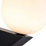 Nordic Glass Globe Wall Sconce with Adjustable Light Modes