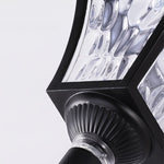 Solar Path Light in Black Aluminum with Dual-Color LED for Garden Walkways
