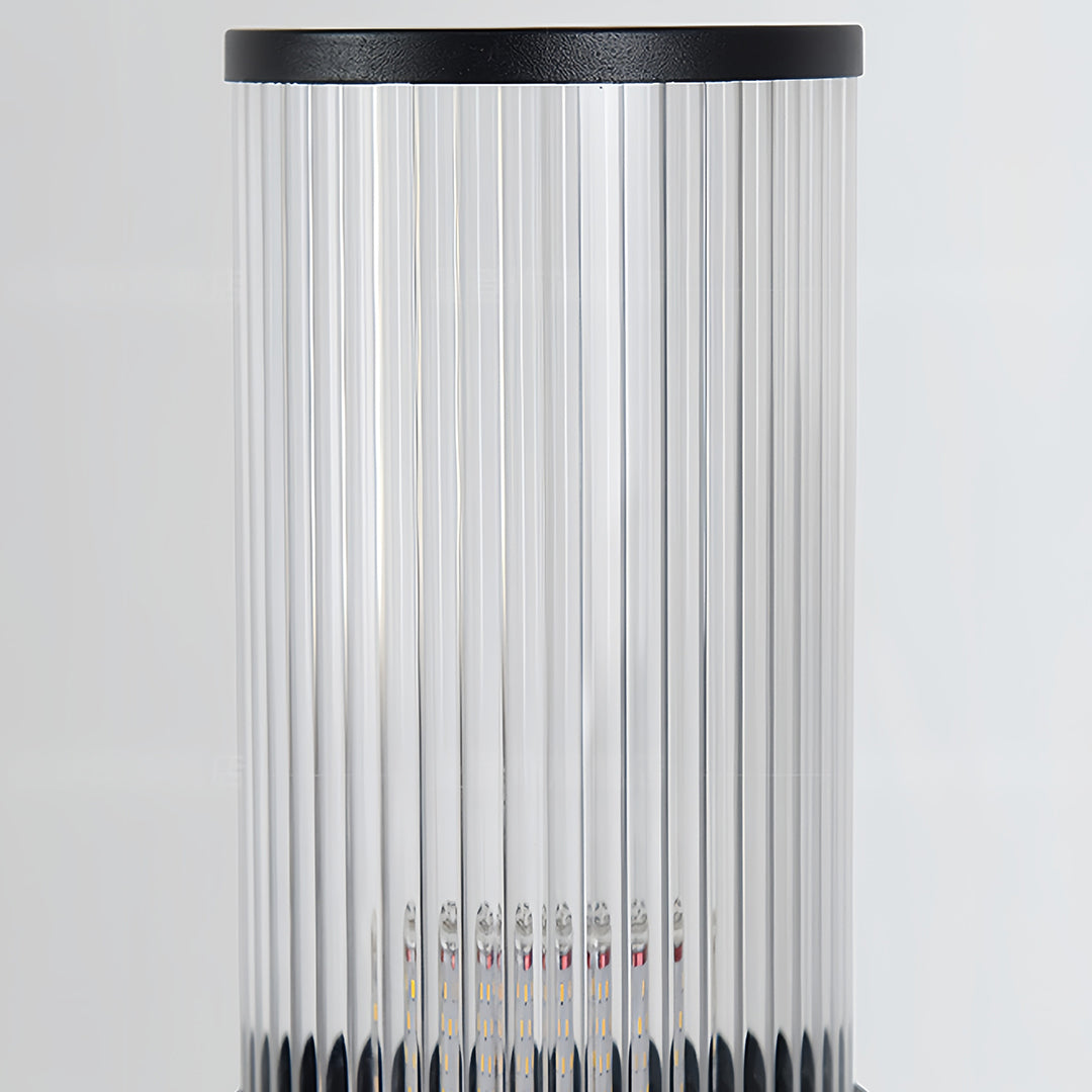 Modern Outdoor Bollard Path Light with Warm LED Illumination