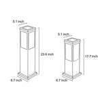 Modern Solar Bollard Light with Remote Control for Pathways and Gardens