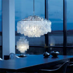 Seashell Discs Chandelier 39 4 Chain Length Pendant Lights