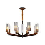 American Luxury Candle Chandelier in Brass, Chrome, or Black