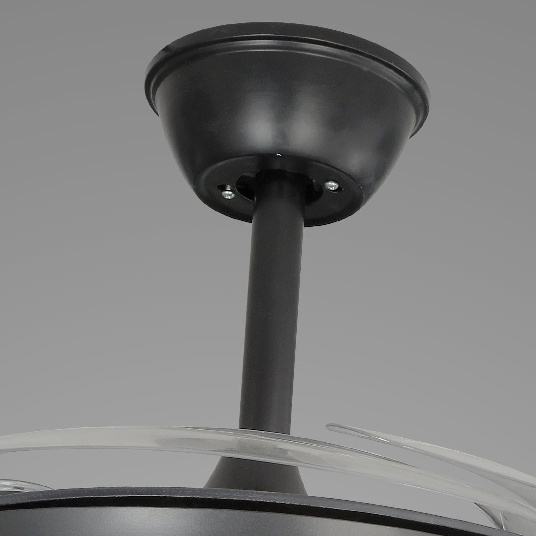 Noir All-Copper Ceiling Fan with Dimmable LED Light and Remote