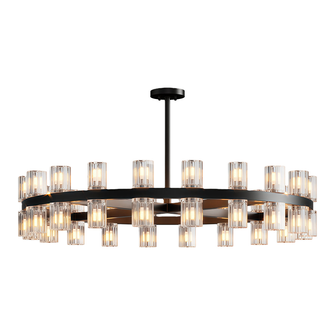 American Copper Crystal Chandelier, Modern Luxury Ceiling Light