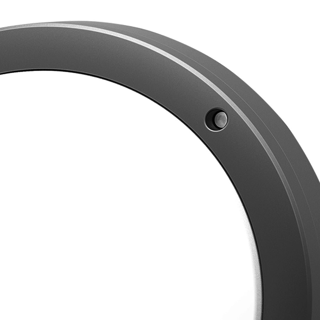 Round LED Outdoor Wall Sconce in Black Aluminum, IP65 Waterproof Minimalist Design