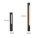 Cylinder LED Path Light in Matte Black for Modern Landscape