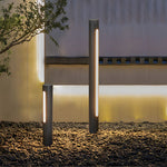 Cylinder LED Path Light in Matte Black for Modern Landscape