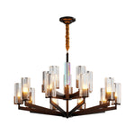 American Luxury Candle Chandelier in Brass, Chrome, or Black