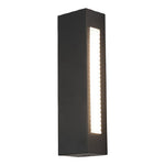 Modern Outdoor Wall Sconce with Black Iron Frame and LED Illumination
