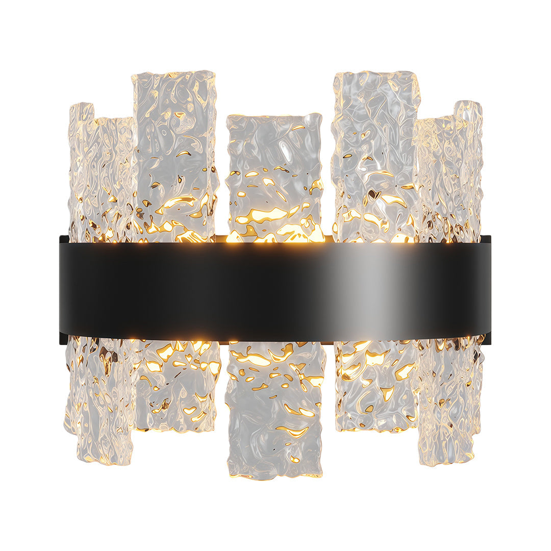 Solid Copper Glass Wall Sconce Modern Minimalist LED Lighting