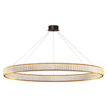 Aurelia Crystal Round Chandelier — American Minimalist LED Pendant for Modern Interiors