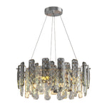 Lumière de Cristal Contemporary Crystal Chandelier with Adjustable Chain