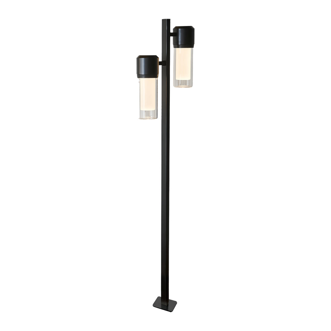 Modern LED Path Light with Clear Glass Shade for Garden Walkways