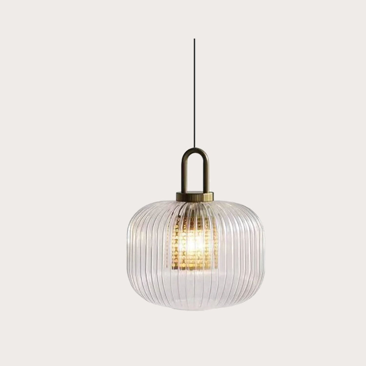 Modern Simple Clear Light Stripe Led Chandelier