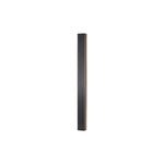 Modern Linear LED Wall Sconce in Black Aluminum with Clear Acrylic