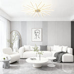 Aurelia Iron Ceiling Fan with Dimmable LED Light – Modern Flush Mount
