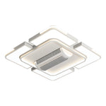 Bladeless Ceiling Fan with Full Spectrum LED Light – Modern Flush Mount