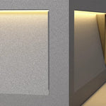 Square Stainless Steel Pier Mount Pillar Light with Warm LED Glow