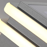 Square Stainless Steel Pier Mount Pillar Light with Warm LED Glow
