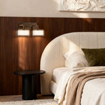 Lumina Gold LED Wall Art Sconce with Crystal Accents