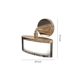 Lumina Gold LED Wall Art Sconce with Crystal Accents
